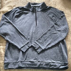 Greg Norman Collection Men's Blue Zip-Up Sweater